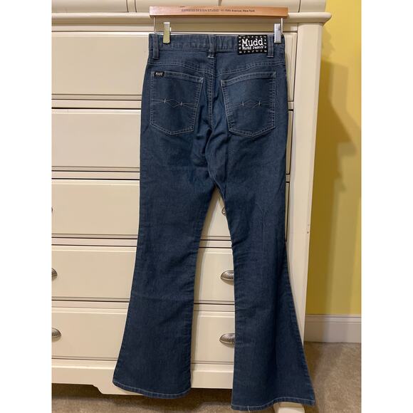 Vintage Y2K Mudd Flare Wide Leg Bell Bottom Jeans Women's Size 3 Denim 90s - Picture 3 of 8